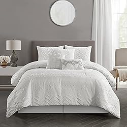 Stratford Park White Queen Size Comforter Set, 7