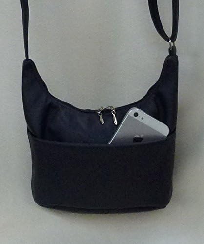 Mini Hobo navy Ultraleather shoulder bag cross body purse cell phone purse from Grizzly Creek by Debbie