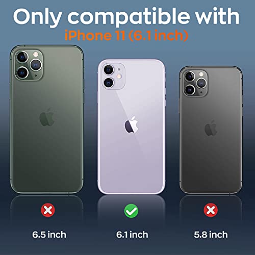 Vapesoon Designed for iPhone 11 Cases, Crystal Clear Phone Case [Not Yellowing] [Military Grade Drop Tested] Shockproof Protective Case Slim Thin Cover for iPhone 11(6.1\'\') (Clear)