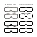 NIDICI Upgraded Faceplate Foam for Fatshark Goggles Soft Pads RC FPV Racing Drone Parts (Pack of 4) Grey and Black