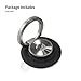 Sinjimoru Phone Ring Holder Attachable to Magnet, Kickstand Attachable to Ringo’s Belly Button, Magnetic Car Mount or Phone Mount for iPhone and Android Smartphone. Ringo, Black