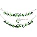 St. Patrick's Day Decorations Sets Themed Hanging Welcome Sign and 2 Strings of Felt Shamrock Clover Garland Banner- St. Patrick 's Day Banner Decor - St. Patrick 's Day Garland Decorations