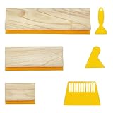 6 PCS 6 Sizes Screen Printing Squeegee,3 Sizes 75