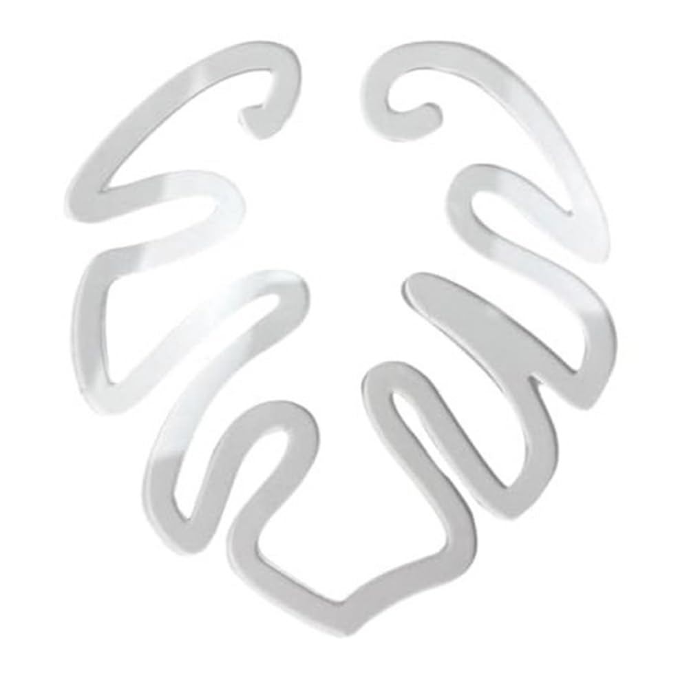 Tebbomp Turtle Shell Bamboo Clamp Set, Plant Stem Plastic Support,Flower-Shaped Green Plant Leaf Holder, Turtle Shell Bamboo A