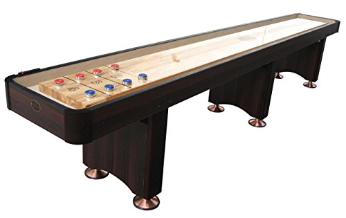 Playcraft woodbridge shuffleboard table, espresso, 14-f…