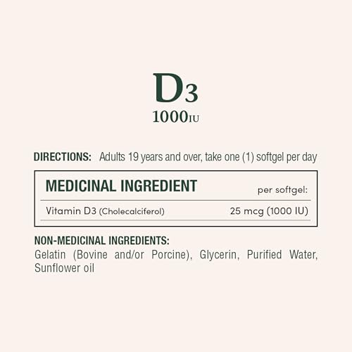 NATURE'S BOUNTY Vitamin D3, 1000 IU, Mega Value, Helps Support Immune Function, Helps Develop & Maintain Bones & Teeth, Helps in Absorption Of Calcium & Phosphorus, 500 Softgels, 118 g