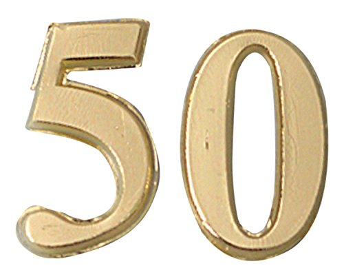 Efco Wax Decoration Jubilee 50 22 mm 1 pc. Gold Brilliant