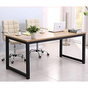 hmercy Home Office Desk, 47-Inch Computer Desk with Modern Simple Design, Simple Writing Study Table, Industrial Style…
