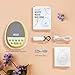 Likii White Noise Machine, Baby Night Light, 29 Sounds with 8 Colour Nightlight, Compact and Cute Egg Shape for Baby Sleep, Portable Rechargeable Sound Machine
