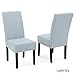 Christopher Knight Home Pertica Fabric Dining Chairs, 2-Pcs Set, Light Sky