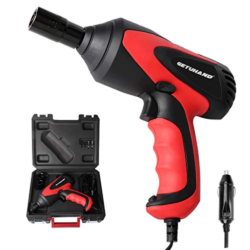 GETUHAND Car Impact Wrench 1/2 Inch & 12 Volt Portable Electric Impact