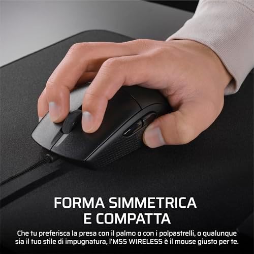 M55 Mouse da Gioco FPS Leggero e Cablato – Nero