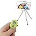 Hapurs Bluetooth Wireless Remote Control Camera Shutter Release Self Timer for iPhone 5S 5C 5 4S 4, iPad Air Mini, Samsung Galaxy S5 S4 S3 Note Tab, Google Nexus, HTC, Sony and other iOS Android Phones - Green