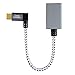 CableCreation Right Angle Micro USB OTG Adapter, Braided Micro USB to USB On The Go Adapter Compatible with Flash Drive, Mouse & Keyboard, Game Controller, Aluminum, Space Gray