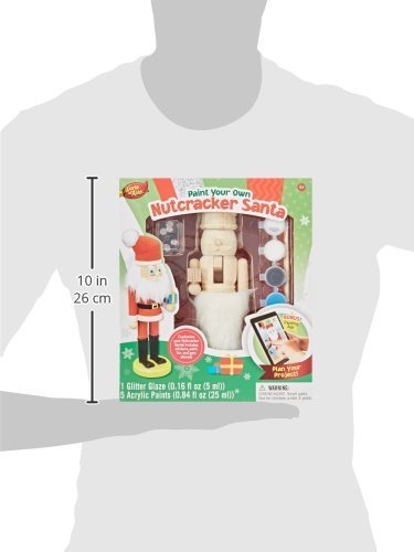 Masterpieces Works of Ahhh Nutcracker Santa Large Wood Paint Kit CustomerPackageType: Standard Packaging Style: Nutcracker Santa, Model: 21516, Toys & Play