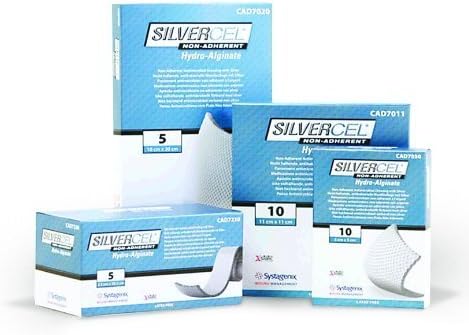 SILVERCEL Non-Adherent Dressing 2 x 2"/Box of 10 by Systagenix Wound Mngmnt