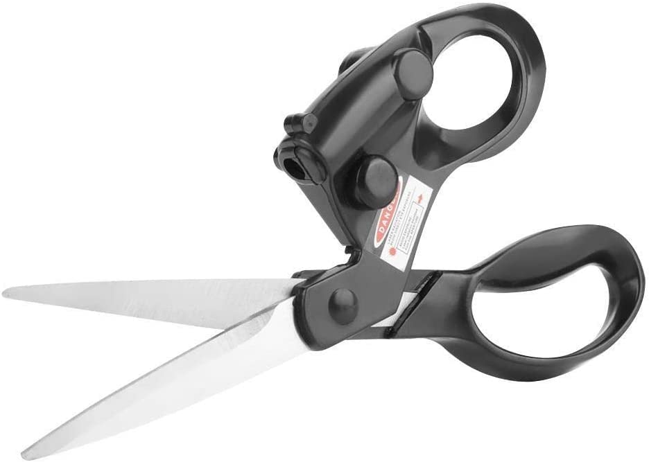 Sewing Guided Scissors for Fabrics/Paper/Crafts Cutting, Sewing Cut Straight Fast RightHanded