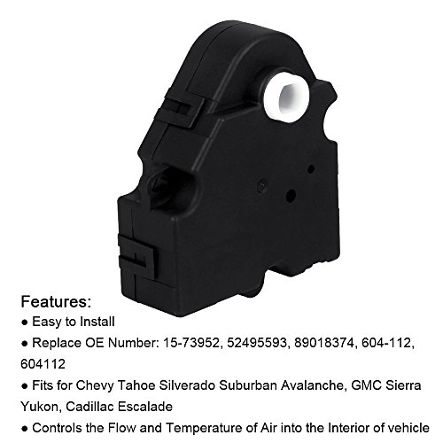 PUENGSI HVAC Blend Door Actuator Replaces 604112, 1573952, 52495593, 89018374, Compatible with