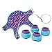 Maplelea Walk in The Rain Pet Set for 18' Doll Dogs Includes Booties, Rain Jacket and Leash