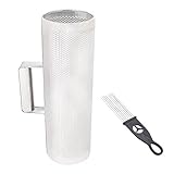 Stainless Steel Metal Guiro Musical Percussion Instrument Training Tool with Scraper
