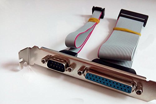 PCI Serial+ Parallel Header 9 Pin Male DB9& DB25 Pin Female Cable Bracket