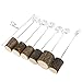 NUOLUX Wooden Memo Photo Holder Card Paper Note Clip Wedding Place Name Card Holders 6pcs