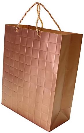 Ezellohub Fancy Paper Bag Beutiful Gift Paper Bag ***Brown Color Design*** Printed Large Pack of 5 Bag