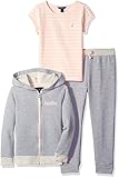 Nautica Girls' French Terry Jacket and Tee Set
