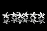 Set of 6 Starfish Sea Star Rhinestone Crystal Hair Pins H032