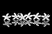 Set of 6 Starfish Sea Star Rhinestone Crystal Hair Pins H032 by Venus Jewelry