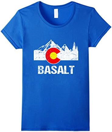 Womens Basalt Colorado Flag Moutain TShirt Colorado Patriotic Tee XL Royal Blue