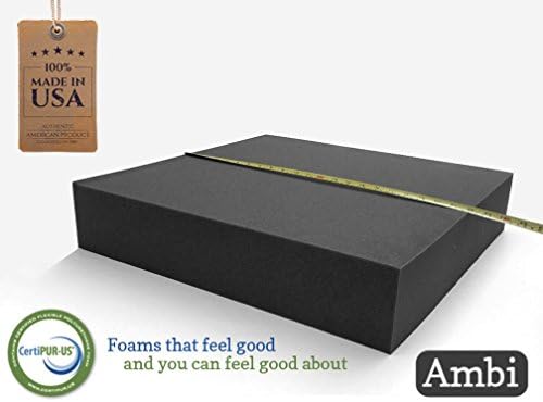 5" x 22" x 22" Upholstery Square Rubber Foam Sheet (Seat Replacement , Upholstery Sheet , Foam Padding)