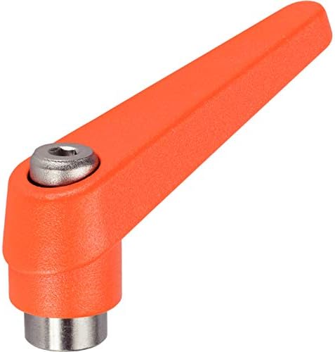 HALDER 24390.0032 Adjustable Clamping levers, Orange, d1=13 mm / d2=M3