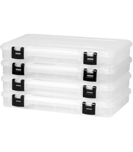 Amazon.com : Tripquips 3600 Tackle Trays, Plastic Storage Organizer Box  with Removable Dividers - Tackle Boxes - Fishing Tackle Storage - 3700  Tackle Trays - 2 Packs/4 Packs Box Organizer-3600 4 Packs : Sports &  Outdoors