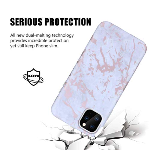 iPhone 11 Pro 2019 5.8 Case, Ranyi Gold Stamping Marble Pattern [Support Wireless Charging] Shock Absorbing Flexible Resilient TPU Rubber/Silicone Case for Apple 2019 5.8 Inch iPhone 11 Pro (4) - Thumbnail 3