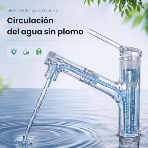 CECIPA Bathroom Sink Faucet Chrome with Removable Shower for Washing Hair | High Pressure Basin Faucet for Bathroom Basin, 2 Modes Water Flow Chrome | Sink Faucet High Pressure Bathroom Sink Faucet 2 Modes Water Flow Chrome