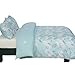 Vaulia Lightweight Microfiber Duvet Cover Set, Print Floral Pattern Design, Blue - King Size (3-Piece Set)