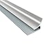 Fasade - 4 ft Decorative Vinyl Inside Corner Trim Brushed Nickel