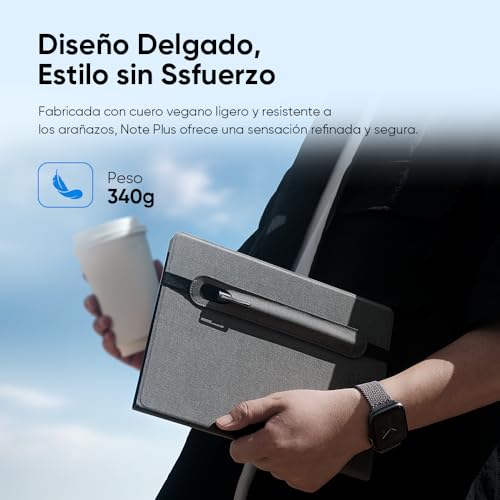 XPPen Note Plus A5 Cuaderno Digital Notebook Smart Bluetooth con Lápiz sin Batería, EMR con 8,192 Niveles de Sensibilidad Tableta de Notas Digital para Tomar Notas, Escribir, Dibujar