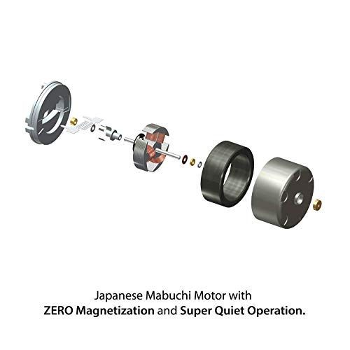 Versa Quad Watch Winder with Light in Black - Independently Controlled Settings - 12 Direction and Timer Settings - Adjustable Watch Pillows - Plenty of Space for Large Watches - No Magnetization