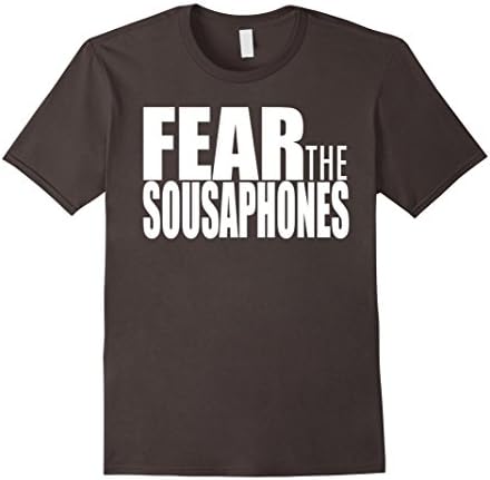 Mens Fear the sousaphones t shirt Medium Asphalt