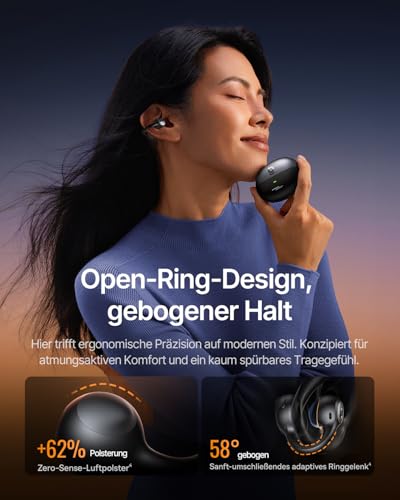 Baseus Inspire XC1 Open-Ear Headphones, Sound by Bose, Cloud Comfort Open Earbuds with Dolby Audio | Hi-Res | Hybrid 2-Way Driver Unit | Knowles BA Tweeter, 40 Hours Playtime, IP66, AI Clear Calls