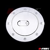 A-PADS Chrome Gas Door Cover for 2007-2014 Cadillac ESCALADE / Chevy AVALANCHE SUBURBAN TAHOE / GMC YUKON - Chromed Fuel Tank