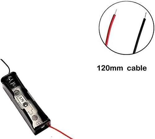 GTIWUNG 12Pcs 18650 Battery Holder Case with Lead Wire Bundle, 3.7V DIY Battery-Storage Boxes - Image 3