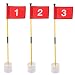 KINGTOP Golf Flags for Yard, Putting Green Pin Flags, Portable Golf Flagsticks with Hole Cup Set, 3 feet, Gifts, Thanksgiving, Halloween, Family, Children, Kids
