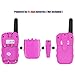 Afantti Walkie Talkies Kids Girls Adults Two Way Radios Toddler Little Kids Birthday Gift Toy | 2+ Mile Long Range | Flashlight | 2 X Earpiece | 3 - 12 Year Old Age, Pink
