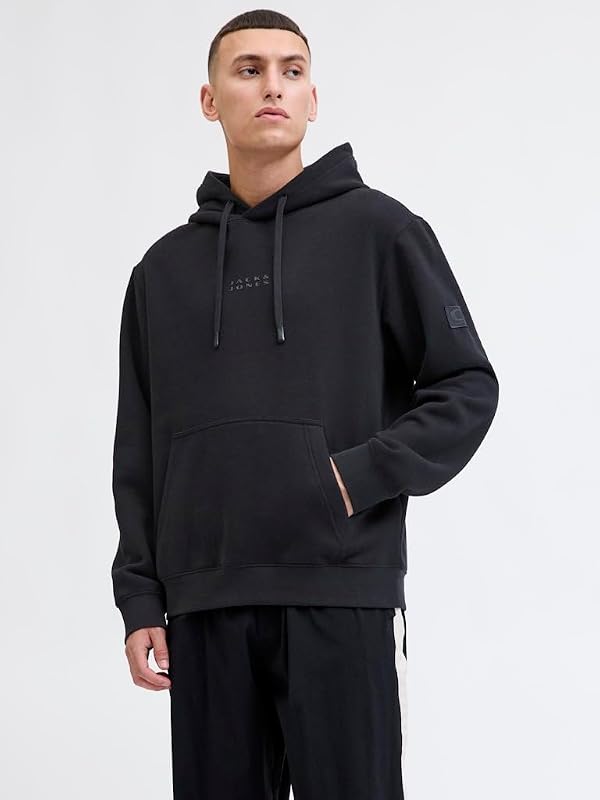 Jcopoint Sweat Badge Hood BF, Nero, S Uomo — foto 2 di 2