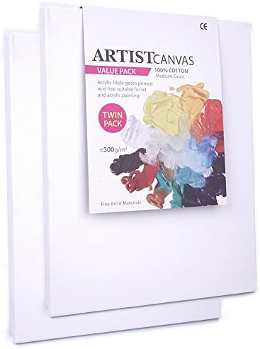 HMAZING Stretched Canvas 11 inch by 14 inch 2 PCS