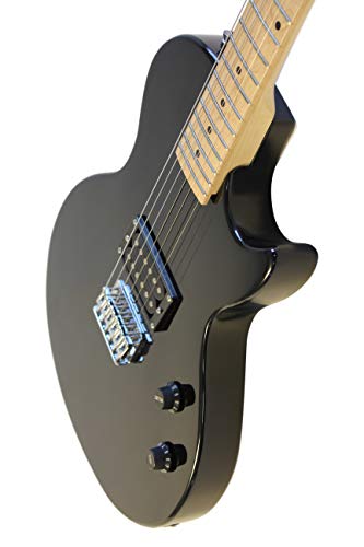 Full Size Black Electric Guitar with Amp, Case and Accessories Pack Beginner Starter Package Right Handed
