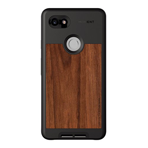 Moment Protective Google Pixel 2 XL Case - Durable Wrist Strap Friendly Case for Photography and Camera Lovers (Walnut Wood)